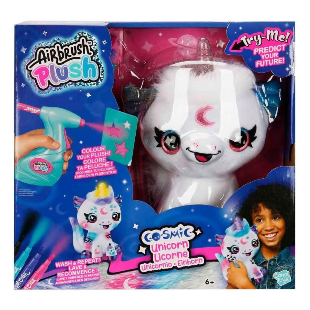 Nessiworld 45529 Işıklı Airbrush Peluş Cosmic Unicorn Hobi Seti -Sunman