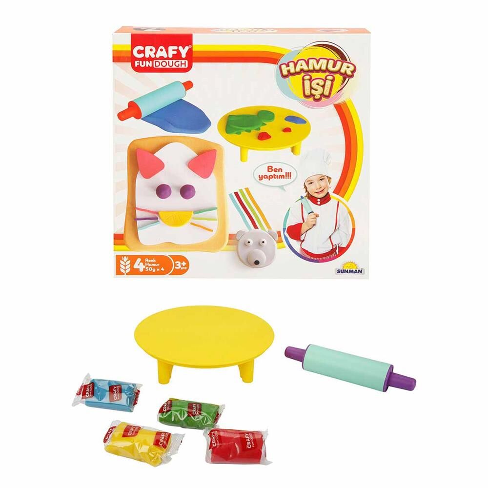 Nessiworld Crafy Hamur İşi Oyun Hamuru Seti 200 g 6 Parça