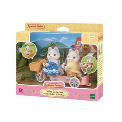 Nessiworld  5637 Sylvanian Families Tandem Bisiklet ve Haskiler +3 yaş