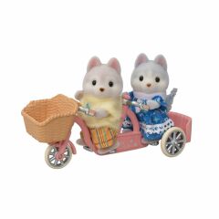 Nessiworld  5637 Sylvanian Families Tandem Bisiklet ve Haskiler +3 yaş