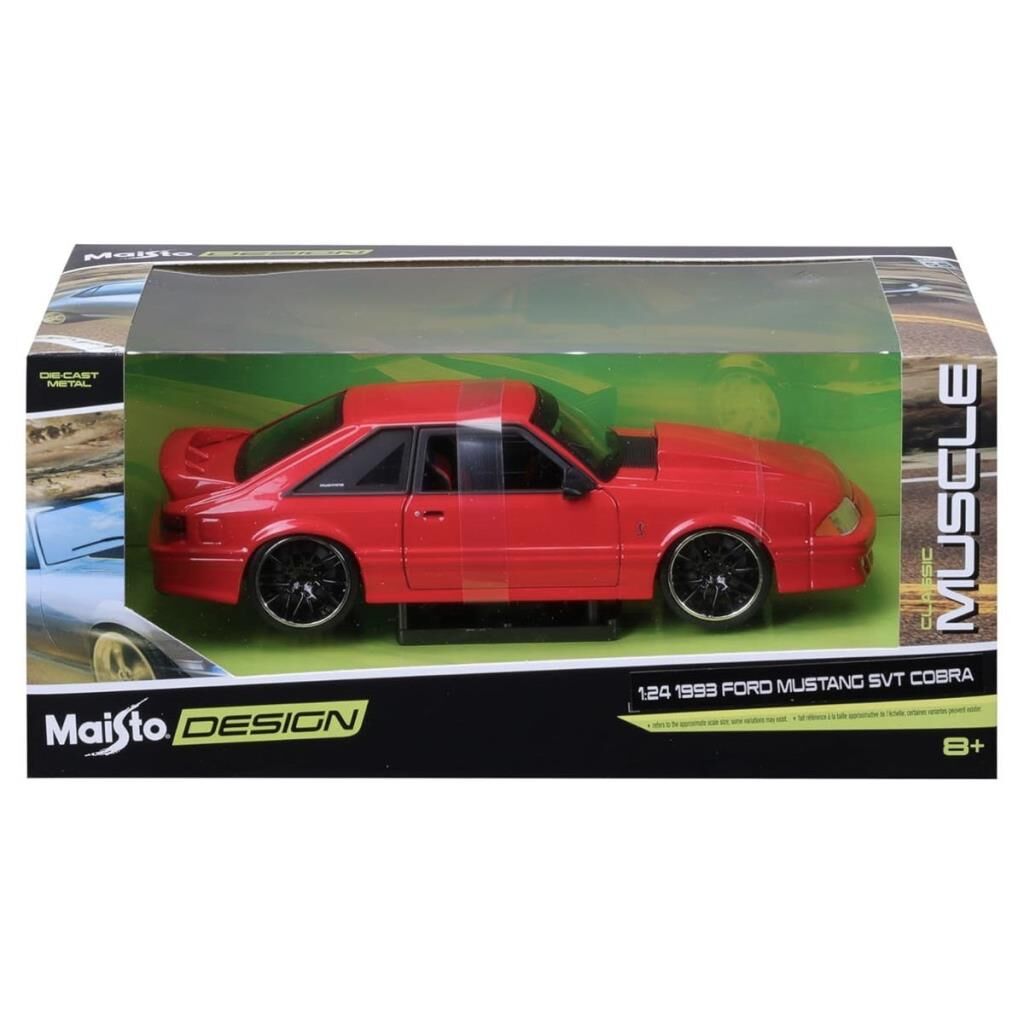 Nessiworld  MAY 32549 1:24 1993 Ford Mustang SVT Cobra Model Araba -Necotoys