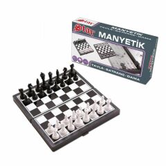 Nessiworld   1050170 Manyetik Satranç-Tavla 2si 1 Arada -Starokey