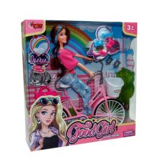 Nessiworld WG-66760 Kutulu 29cm Akesuarlı Bisikletli Bebek - Vardem Oyuncak