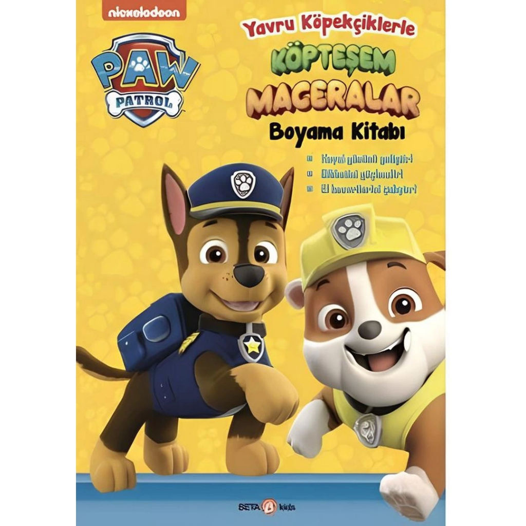 Nessiworld  Paw Patrol Köpteşem Maceralar Boyama Kitabı