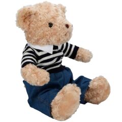 Kıyafetli Peluş Ayı Teddy Bear 37 cm -Sunman