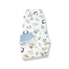 Sema Baby Happy Animals Bebek Pijama Takımı Mavi 0-3 Ay