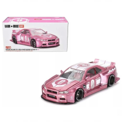 Nessiworld Mini GT 1/64 Nissan Skyline GT-R (R34) KAIDO RACING FACTORY V1