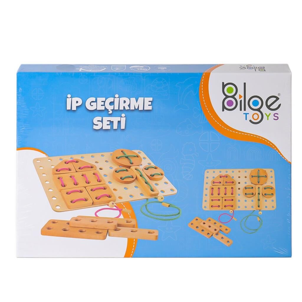 Nessiworld  BLG-111 Ahşap İp Geçirme Oyun Seti