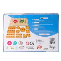 Nessiworld  BLG-111 Ahşap İp Geçirme Oyun Seti