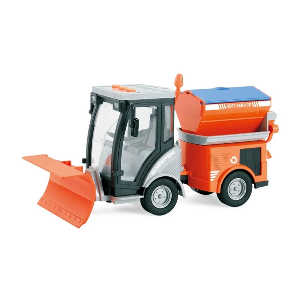 Nessiworld 1:16 Sürtmeli Sesli Işıklı Kar Küreme Aracı (Yol Temizlik Aracı)