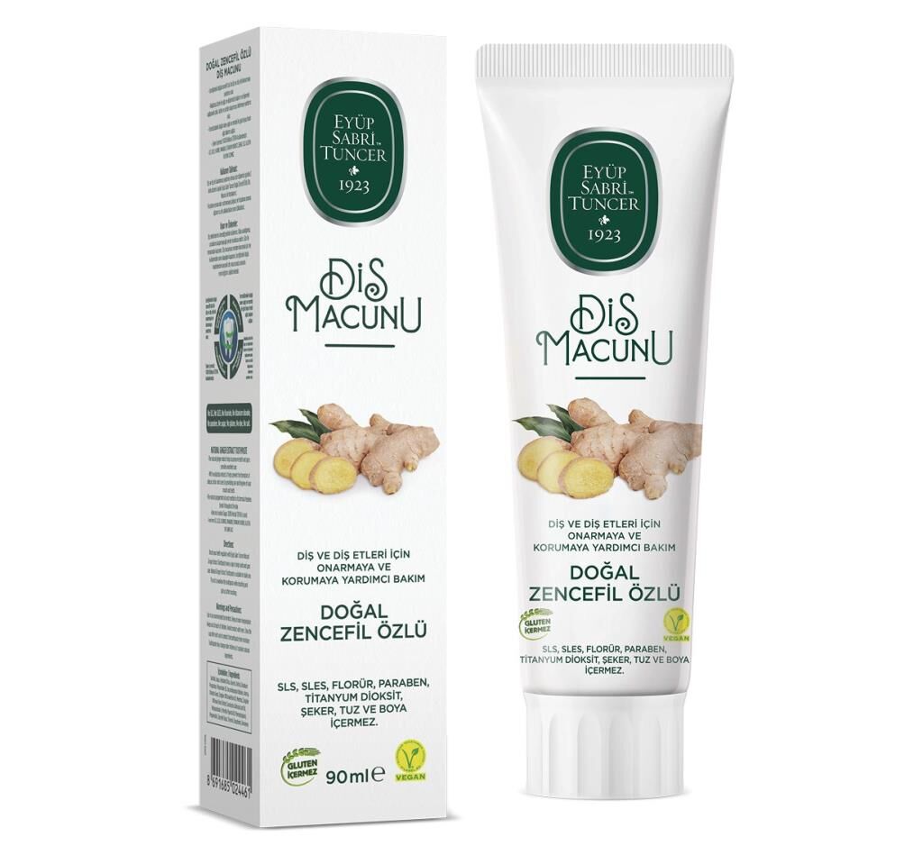 Nessiworld Eyüp Sabri Tuncer Doğal Diş Macunu 90 Gr Zencefil Özlü
