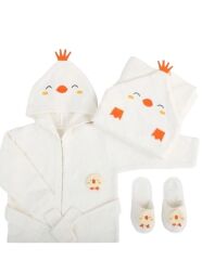 Nessiworld  Baby Civcivli Bornoz Seti 30038 Ekru