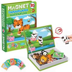 Nessiworld 1512 DıyToy, Magnet Tamamlama - Hayvanlar/ +3 yaş