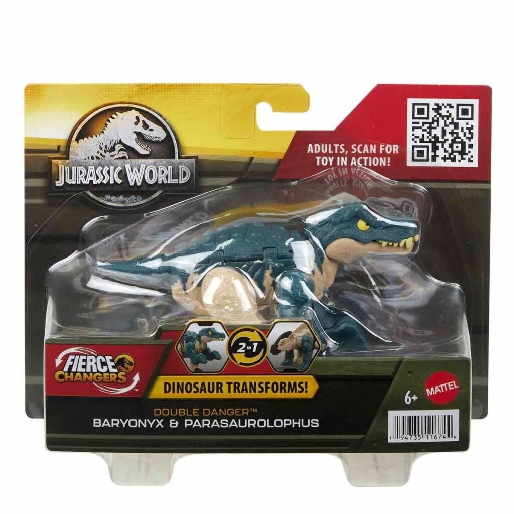 Nessiworld HLP05 Jurassic World Değişim Serisi - Çifte Tehlike Dinozor Figürleri