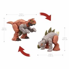 Nessiworld HLP05 Jurassic World Değişim Serisi - Çifte Tehlike Dinozor Figürleri
