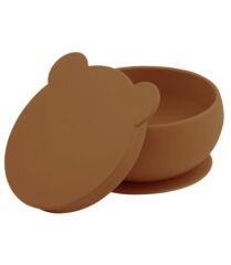 Nessiworld   Silikon Kapaklı Kase Woody Brown