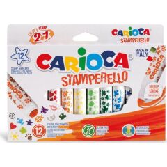 Nessiworld Carioca Stamperello Yıkanabilir Keçeli Boya Kalemi 12'Li