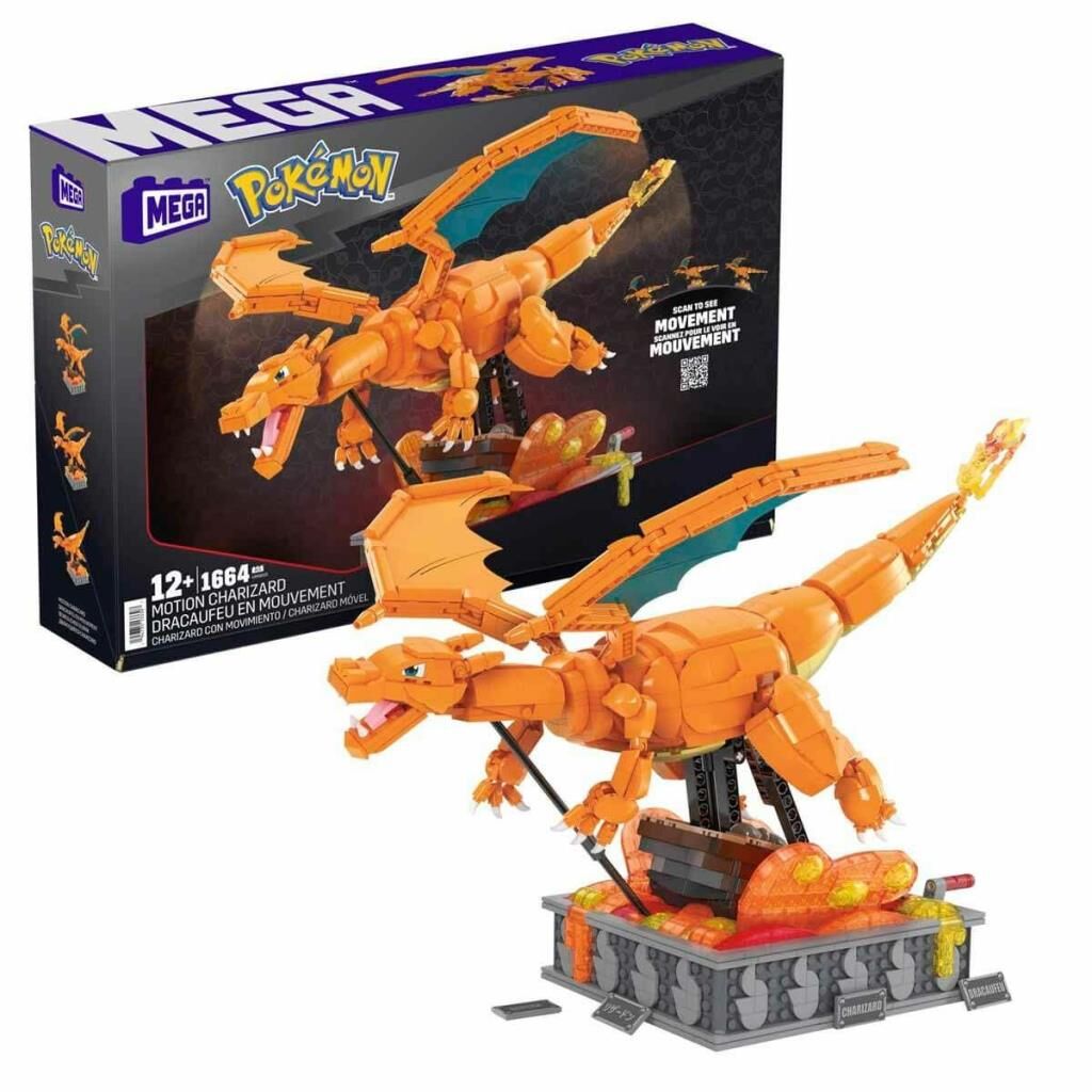 Nessiworld HMW05 MEGA Pokémon™ Hareketli Charizard 1664 parça +12 yaş