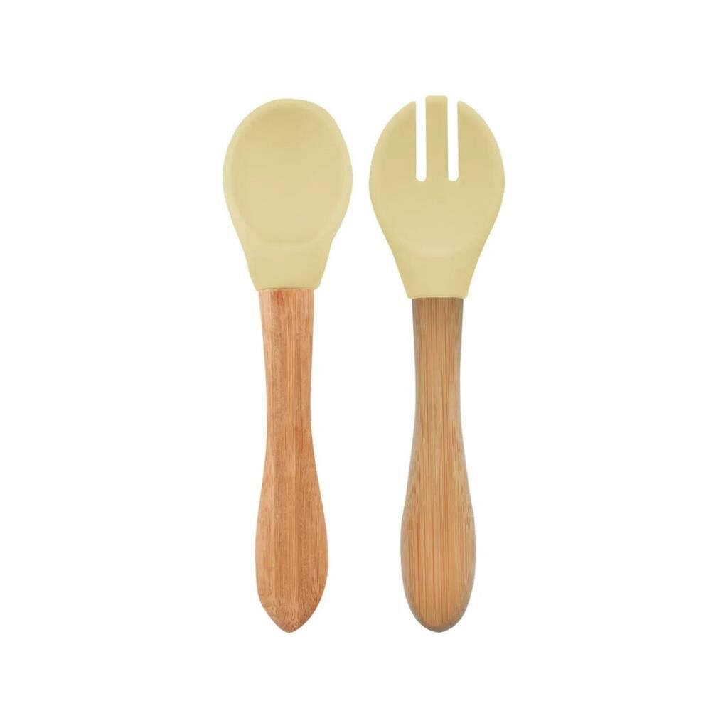 Nessiworld   Mama Kaşığı ve Çatal Seti Mellow Yellow