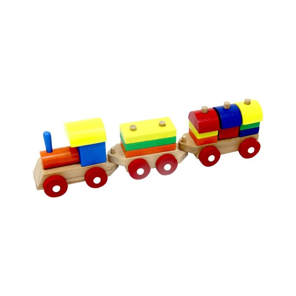 Nessiworld  PlayWood Eğitici Ahşap Bloklu Bultak Tren 351