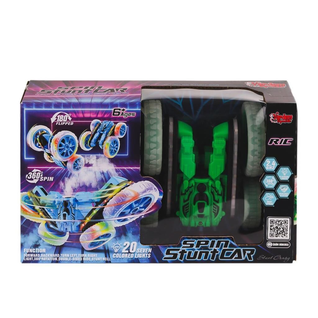 Nessiworld  HG-4-45 Kumandalı Işıklı Buharlı Stunt Spin Araba -Vardem Oyuncak