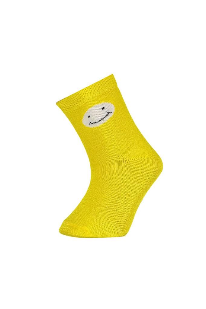 Nessiworld   Desenli Bamboo 2'Li Çorap 68384 Sarı-Ekru