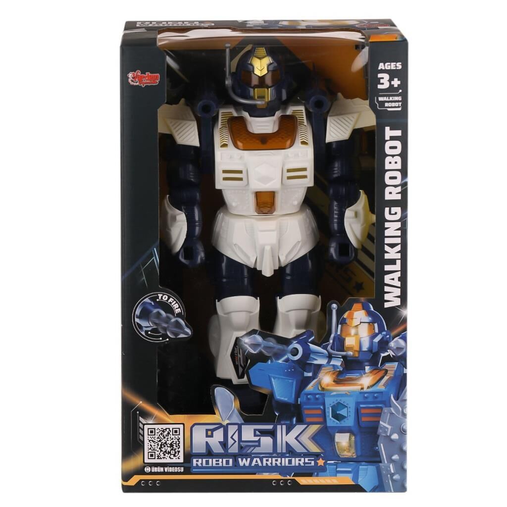 Nessiworld  DF-6051 Işıklı ve Müzikli Roket Atan Robot- Vardem Oyuncak
