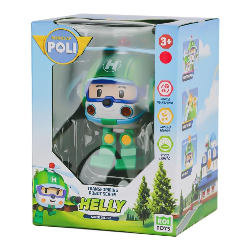 Nessiworld  POLI MRT-688 Sesli ve Işıklı Robocar Poli Büyük Transforming Robot Helly -Necotoys