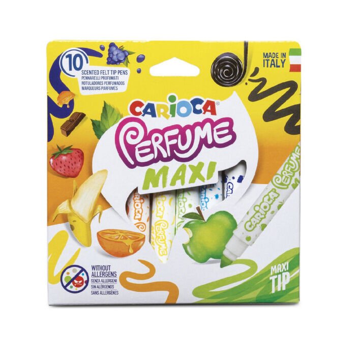 Nessiworld Carioca Kokulu Jumbo Keçeli Boya Kalemi 10'Lu