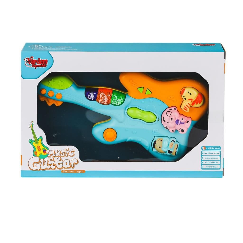 Nessiworld  JLG-855-34A Işıklı ve Müzikli Gitar Bebek Pianosu -Vardem Oyuncak