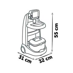 Nessiworld 760034027 Tıbbi Kurtarma Arabası -Smoby