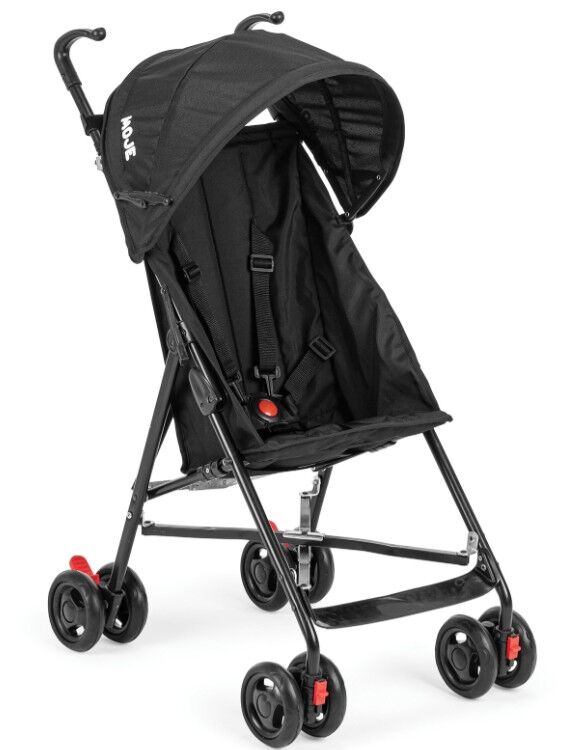 Nessiworld Moje Simple Pratik Baston Bebek Arabası Siyah