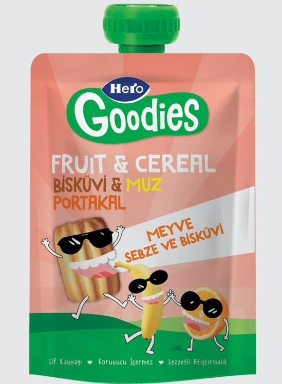 Nessiworld Hero Goodies Muz Portakal Bisküvi Havuç 100 Gr