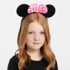 Nessiworld  Pembe Fiyonklu Minnie Mouse Tacı Mini Kulak