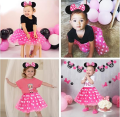 Nessiworld  Pembe Fiyonklu Minnie Mouse Tacı Mini Kulak