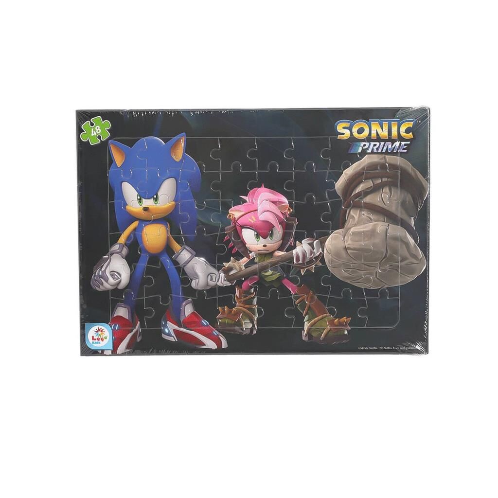Nessiworld SO7868 Sonic 48 Parça Frame Puzzle -Laço Kids