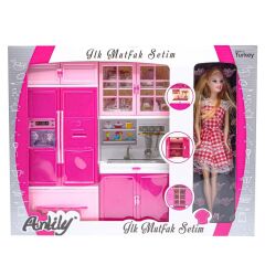 NessiWorld Anlily İlk Mutfak Setim Bebekli Lavabo Buzdolabı