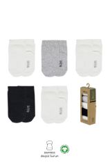Nessiworld Bistyle 5'li Penye Soket Kutulu Basic Çorap 10131 Gri