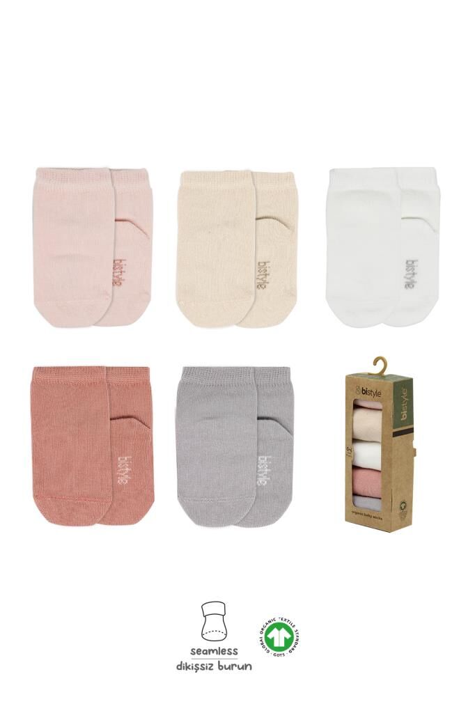 Nessiworld Bistyle 5'li Penye Soket Kutulu Basic Çorap 10131 Pudra