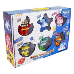 Nessiworld  POLI ZR-915 Robocar Poli Quick Transforming Mini Rescue Deluxe Set