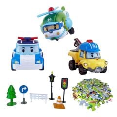 Nessiworld  POLI-ZR-912 Robocar Poli Gogo City Seri Poli Burky Helly Oyun Seti