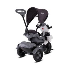 Nessiworld  Babyhope 127A Little Panda 3 Tekerli Kontrollü Bisiklet (Pedli) Gri