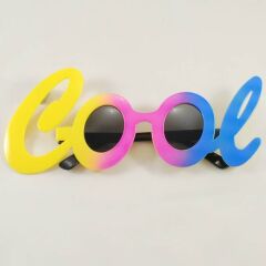 Nessiworld  Cool Yazılı Rengarenk Parti Gözlüğü 21x8 cm