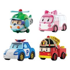 Nessiworld  POLI MRT-760 Robocar Poli Mini Kasabanın Kurtarma Araçları 4lü Set