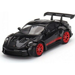 Nessiworld Mini Gt 1/64 Porshe 911 GT3 RS Black With Pyro Red