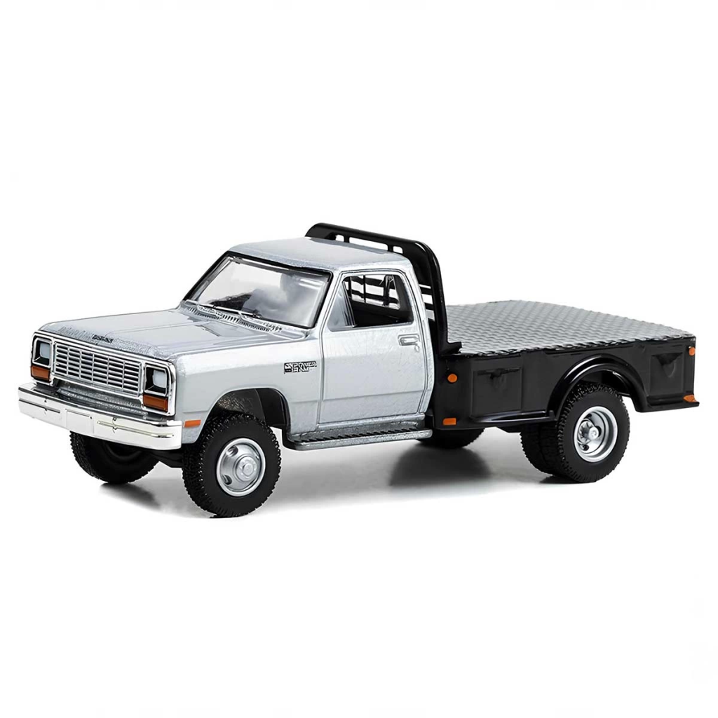 NessiWorld Greenlight 1/64 1985 Dodge Ram W350 Power Ram Dually Flatbed
