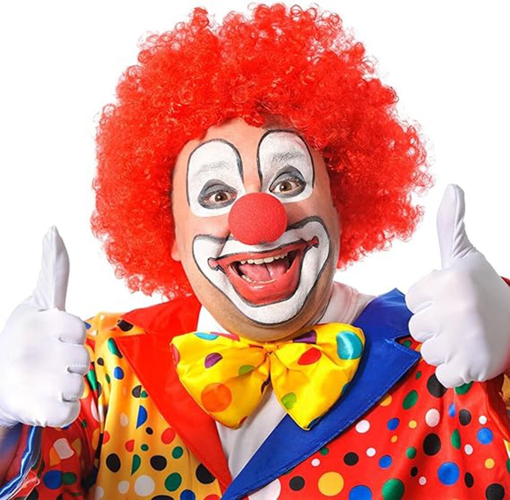 Nessiworld  Kırmızı Renk Sünger Palyaço Burnu Takma Burun 10 Adet