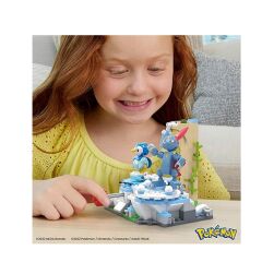 Nessiworld HKT20 MEGA™ Pokémon™ Piplup ve Sneasel Kış Macerası Seti 183 parça + 7 yaş