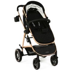 Yoyko City Seyahat Sistem Bebek Arabası 3 in 1 Siyah Rose
