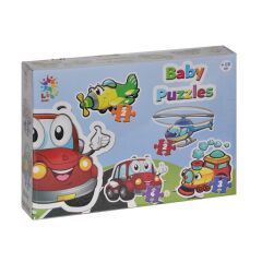 Nessiworld LCBYB003 Laço Kids Baby Puzzles - Taşıtlar / 2+2+3+4 Parça Puzzle / +1 yaş
